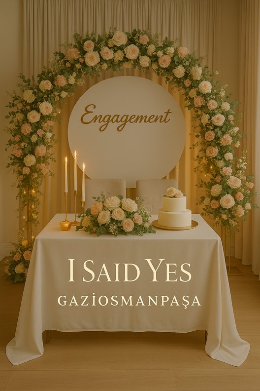 Gaziosmanpaşa Evde Söz & Nişan Organizasyonu