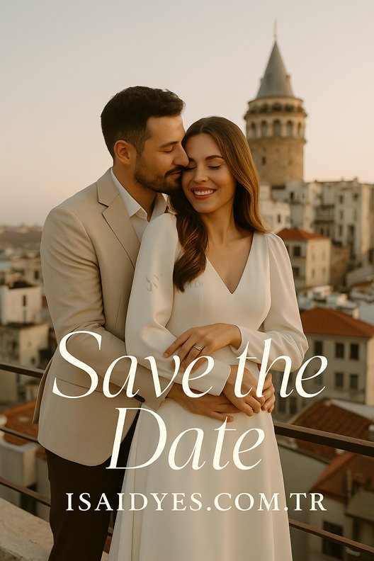 İstanbul Save the Date Çekimi – Hayallerinizi Ölümsüzleştirin