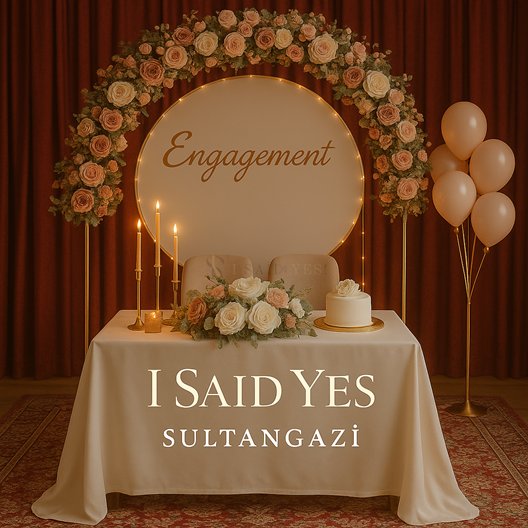 Sultangazi Evde Söz & Nişan Organizasyonu
