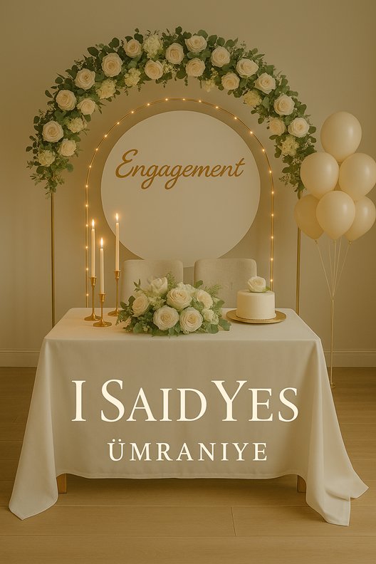 Ümraniye Evde Söz & Nişan Organizasyonu